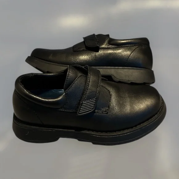 VGUC Hush Puppies Dress Shoes "Kent" Boys 2.5, Black - Picture 2 of 9